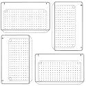 Zeinwap Desk Drawer Organizers Rectangular Trays Set Clear Plastic Storage Bins Bathroom Drawer Tray Dividers Vanity Trays Organizer For Bedroom Dresser Makeup Kitchen Utensil Office(4 Pc Large Tray)