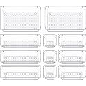 Zeinwap Desk Drawer Organizers Trays Set Clear Plastic Storage Bins Bathroom Drawer Tray Dividers Vanity Trays Organizer for Bedroom Dresser Makeup Kitchen Utensil Office (11 Pc Set)