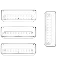 Zeinwap Desk Drawer Organizers Trays Set Clear Plastic Storage Bins Bathroom Drawer Tray Dividers Vanity Organizer for Bedroom Dresser Makeup Kitchen Utensil Office(4 Pc Long Large Tray),Transparent