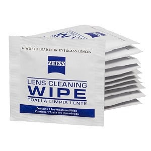 zeiss lens wipes 100 count- pack of 1 lens cleaner - perfect for spectacles eyeglasses sunglasses camera lenses binoculars and all other lenses