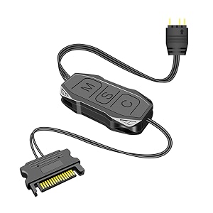 zeitel argb controller hub 5v 3pin sata for pc fans and light strips