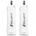 ZelaFit® 2x Running Water Bottle 500ml - Collapsible Water Bottle, Perfect Running Accessories - Hydration Vest Compatible Leakproof Soft Flask - Easy-Fill and Lightweight