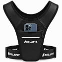 ZelaFit™ Running Phone Holder Vest for Women & Men – Lightweight Running Gear and Everyday Running Essentials – Chest Rig Phone Holder for Running (Black)