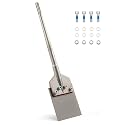 ZELCAN SDS Max Floor Scraper, 6 in. Heavy Duty Thinset Removal Tool with Extra Long Handle, Weldless SDS Max Chisel Bit with 4 Spare Bolts for Ceramic Tiles Hardwood Linoleum Epoxy Carpet