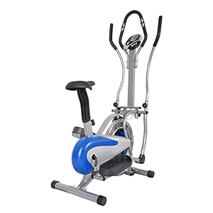 zelex multifunctional elliptical or cross trainer with steel wheel and center handle pulse