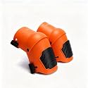 Zeluga 15-598 Heavy Duty Knee Pads with Anti-slip Strong Double Straps, Ultraflex Work Knee Foam Padding Pads, Safety for Indoor and Outdoor Use, Florescent Orange