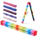 ZELUS 8' Folding Gymnastics Balance Beam, Floor Balance Beam w/Carry Handles Anti-Slip Base for Kids, Beginners & Professional Gymnasts