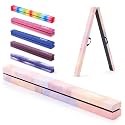 ZELUS 8' Folding Gymnastics Balance Beam, Floor Balance Beam w/Carry Handles Anti-Slip Base for Kids, Beginners & Professional Gymnasts