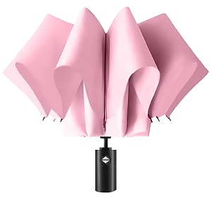 zemic uv umbrella with novelty carabiner handle travel umbrellas for rain and sun windproof compact automatic open close 8 ribs portable umbrella for men and women