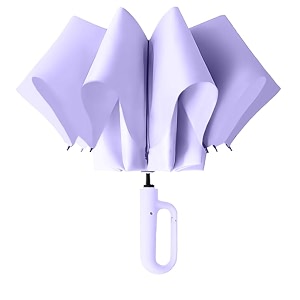 zemic uv umbrella with novelty carabiner handle travel umbrellas for rain and sun windproof compact automatic open close 8 ribs portable umbrella for men and women
