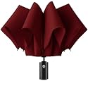 Zemic UV Umbrella with Novelty Carabiner Handle, Travel Umbrellas for Rain and Sun Windproof Compact, Automatic Open Close, 8 Ribs, Portable Umbrella for Men and Women