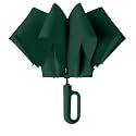Zemic UV Umbrella with Novelty Carabiner Handle, Travel Umbrellas for Rain and Sun Windproof Compact, Automatic Open Close, 8 Ribs, Portable Umbrella for Men and Women