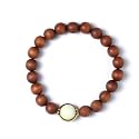 Zen Dear Unisex Teak Wood Prayer Beads Buddha Buddhist Beads Japa Mala Necklace Bracelet Bead