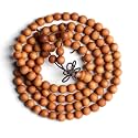 Zen Dear Unisex Teak Wood Prayer Beads Buddha Buddhist Beads Japa Mala Necklace Bracelet Bead