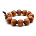 Zen Dear Unisex Teak Wood Prayer Beads Buddha Buddhist Beads Japa Mala Necklace Bracelet Bead