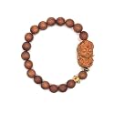 Zen Dear Unisex Teak Wood Prayer Beads Buddha Buddhist Beads Japa Mala Necklace Bracelet Bead