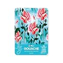 Zen Sangam A4 Gouache Paper Sheets | 300 GSM Cold Pressed 100% Cellulose | 12 Sheets Size(29.7 x 21cm) | Rough Grain | for Gouache, Acrylic, Ink, Tempera & Mixed Media Art