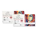 Zen Sangam Express your Mind 300 GSM Cold Pressed Rough Grain Surface, Acid Free Artists' Gouache Papers Sheets, (Pack of 2, A5 Size 21x14.8cm, 48 Sheets)