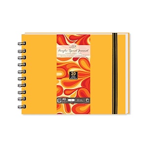 zen sangam artists - a3 spiral acrylic pad - portrait - 300 gsm - cold pressed sketchbook - canvas texture - 40 pages 