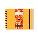 Zen Sangam Artists’ - A3 Spiral Acrylic Pad - Portrait - 300 GSM - Cold Pressed Sketchbook - Canvas Texture - (40 Pages) - Size (42x29.7cm) - Wiro Acrylics Art Book - Golden Yellow