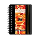 Zen Sangam Artists’ - A6 Spiral Acrylic Pad - Portrait - 300 GSM - Cold Pressed Sketchbook - Canvas Texture - (40 Pages) - Size (14.8x10.5cm) - Wiro Acrylics Art Book - Black