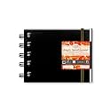 Zen Sangam Artists’ - A3 Spiral Acrylic Paper Pad - Landscape - 300 GSM - Cold Pressed Sketchbook - Canvas Texture - (40 Pages) - Size (29.7x42cm) - Wiro Acrylics Art Book - Black