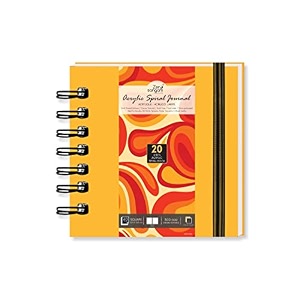 zen sangam artists - a3 spiral acrylic pad - portrait - 300 gsm - cold pressed sketchbook - canvas texture - 40 pages 