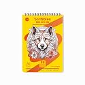 Zen Sangam Scribbles A6 Sketchbook | 50 Sheets 130GSM Acid-Free Natural Shade Paper | Wiro-Bound Sketchpad for Artists &amp; Students | Ideal for Markers, Colored Pencils, Charcoal | Yellow (Set of 3)