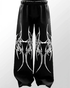 ZEN1FASHION Printed Men Black Track Pants