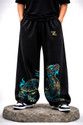 ZEN1FASHION Printed Men Black Track Pants