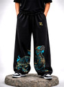 ZEN1FASHION Printed Men Black Track Pants