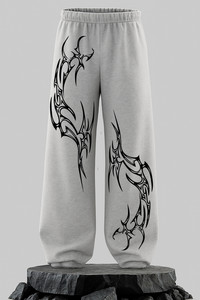ZEN1FASHION Printed Men Grey Track Pants