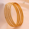 ZENEME Alloy Gold-plated Bangle Set Pack of