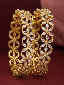 ZENEME Brass Bangle Set