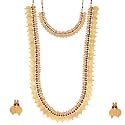 ZENEME Jewellery Set Gold Plated Long Traditional