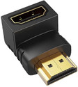 ZENIFY HDMI Male to Female Converter Connector Adapter 90 Degree L Shape Gaming Adapter