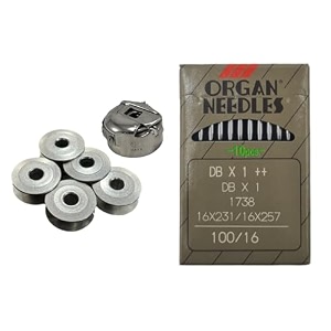 zenith combo industrrial haya bobbine case  alumunium bobbins  needles dbx1 10 needles db 16