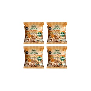 zenko ancient grains  granola  golden honey crunch 50g  popped sorghum amp popped millets  gluten free vegan no preservatives no added sugar  free snack for kids and adults  pack of 4