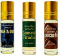 Zenorix Chocolate, Jannatul And Mafia Oud Long Lasting Attar Perfume Oil Floral Attar (Jannat ul Firdaus, Royal Oudh, Chocolate)