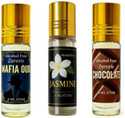 Zenorix Chocolate, Jasmin And Mafia Oud Attar Perfume Oil for Unisex | Alcohol Free Itra Floral Attar (Chocolate, Jasmine, Royal Oudh)