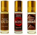 Zenorix Chocolate, Rose \ Gulab And Oud Attar Perfume Oil for Men & Women Floral Attar