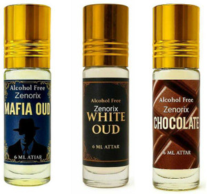 zenorix chocolate white oud and mafia oud ittar perfume oil for men  women floral attar chocolate white oudh royal oudh