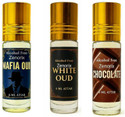 Zenorix Chocolate, White Oud And Mafia Oud Ittar Perfume Oil for Men & Women Floral Attar (Chocolate, White Oudh, Royal Oudh)