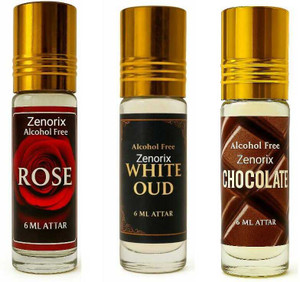 zenorix chocolate white oud and rose long lasting attar perfume oil for men  women floral attar chocolate rose white oudh