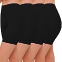 ZENUTA 4 Pack Slip Shorts for Women Under Dresses, Seamless Anti Chafing Boy Shorts, Lightweight High Stretch