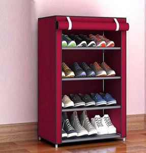 ZENVEXYO 4 Shelf PVC Pipe shoe stand