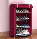 ZENVEXYO 4 Shelf PVC Pipe shoe stand