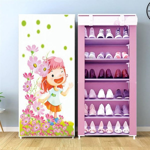 ZENVEXYO 6 Layer Shoe Stand LittleGirl Plastic