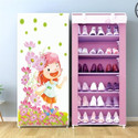 ZENVEXYO 6 Layer Shoe Stand LittleGirl Plastic