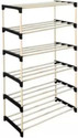 ZENVEXYO Space-Saving Plastic Open Book Shelf